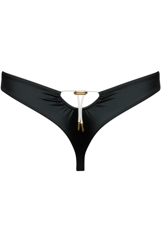 Maison Close Glow Black Tanga Bikini Bottom - Cheeky Bikini Brief