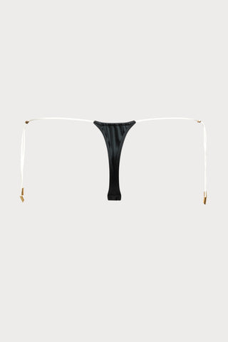 Glow Thong Bikini Bottom in Black