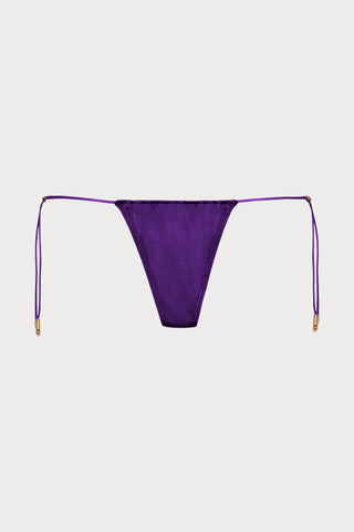 Glow Thong Bikini Bottom in Purple