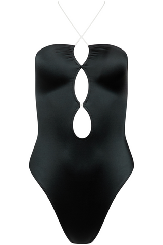 Maison Close Glow Black Thong Swimsuit - Sexy One Piece