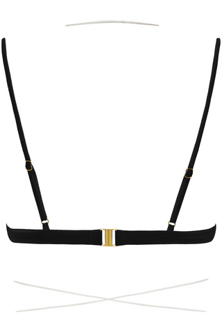 Maison Close Glow Black Triangle Bikini Top - Wireless Bikini Top