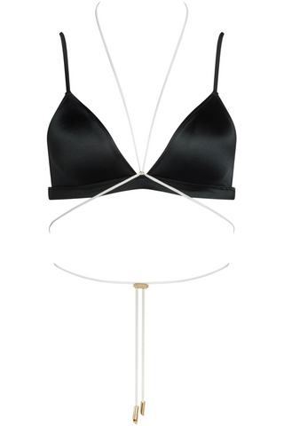 Maison Close Glow Black Triangle Bikini Top - Wireless Bikini Top