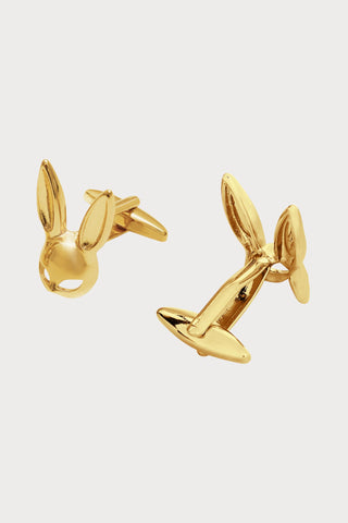 Maison Close Gold Bunny Cufflinks - Naughty Knickers