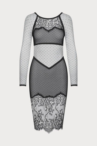 Maison Close Inspiration Divine Open Back Dress Black