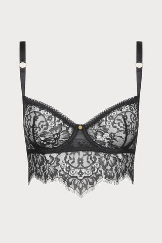 Maison Close Inspiration Divine Lace Balcony Bra Black