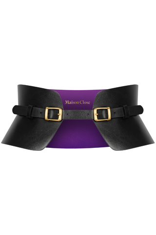 Maison Close L'Étreinte Black Leather Corset Belt