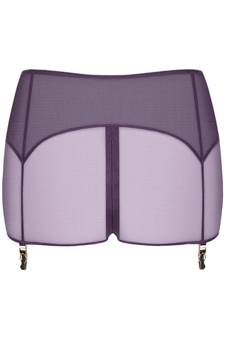 Maison Close L'Amoureuse Purple Shorty with Zip