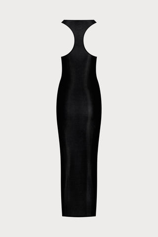 La Femme Amazone Long Dress Black