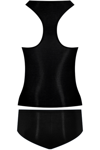 Maison Close La Femme Amazone Tank Top & Shorty Black