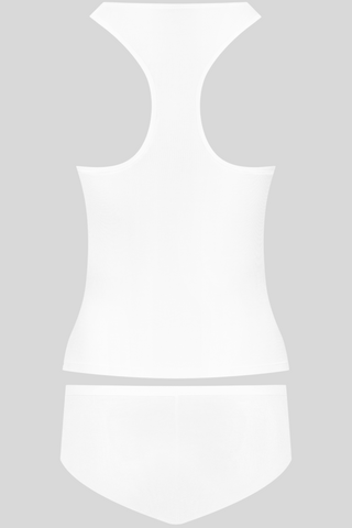 Maison Close La Femme Amazone Tank Top & Shorty White