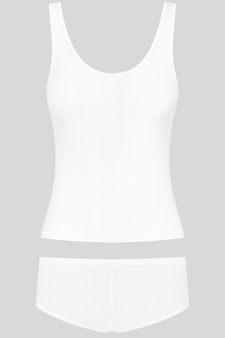 Maison Close La Femme Amazone Tank Top & Shorty White