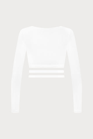 Maison Close La Femme Amazone Long Sleeve Wrap Top White