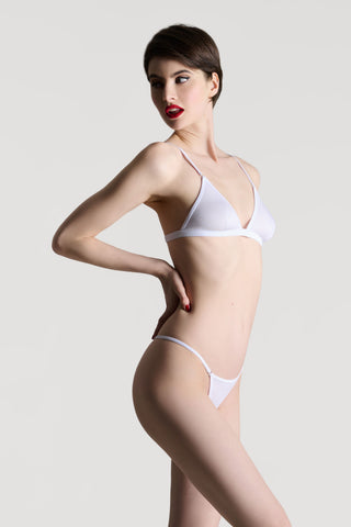 Maison Close La Femme Amazone Triangle Bra White