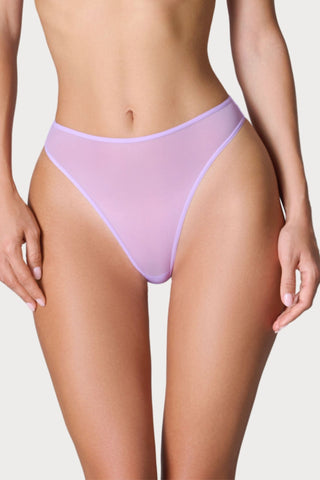 Maison Close Double Sens Lavender High Waist Thong