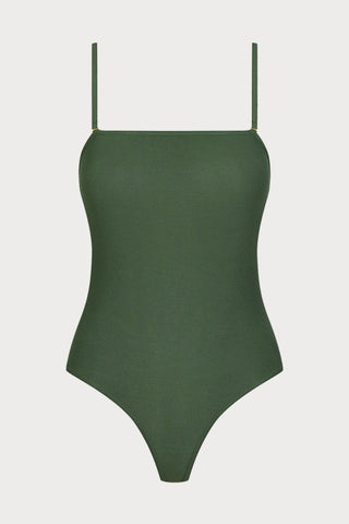 La Femme Amazone Thong Body Khaki