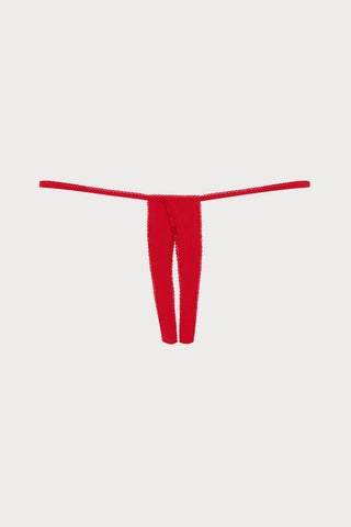 Le Petit Secret Openable Thong in Red