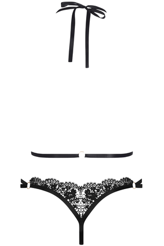Maison Close Le Ravissant Black Guipure Set - Naughty Knickers