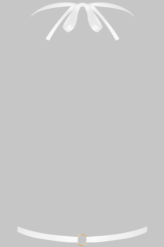 Maison Close Le Ravissant White Harness - Naughty Knickers