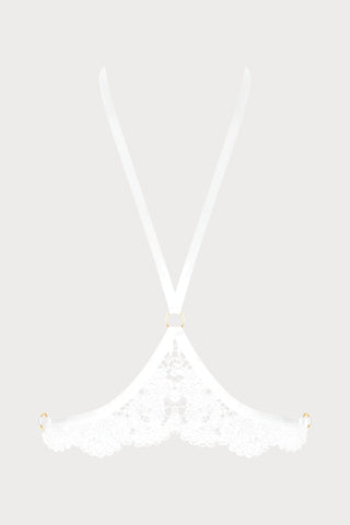 Maison Close Le Ravissant White Harness - Naughty Knickers