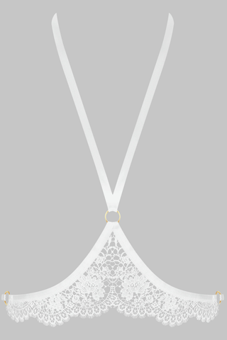 Maison Close Le Ravissant White Harness - Naughty Knickers