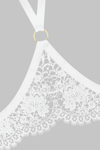 Maison Close Le Ravissant White Harness - Naughty Knickers