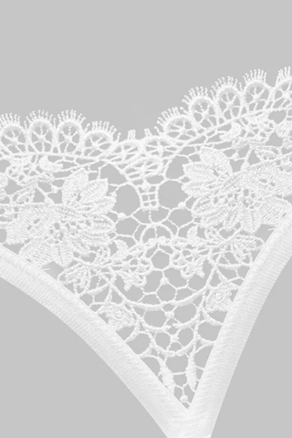 Maison Close Le Ravissant White Naked Thong - Naughty Knickers