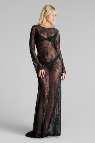 Le Vestiaire 030 - Long Lace Backless Dress