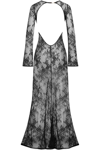 Le Vestiaire 030 - Long Lace Backless Dress