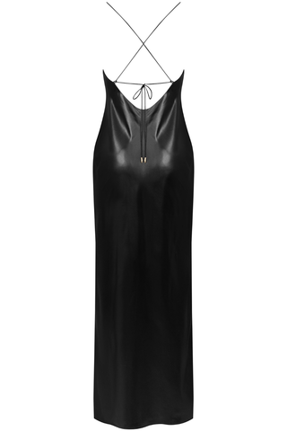 Le Vestiaire 031 - Black Satin Long Dress