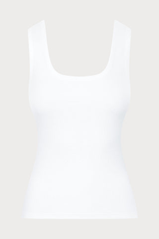 Le Vestiaire Ribbed Cotton Tank Top White
