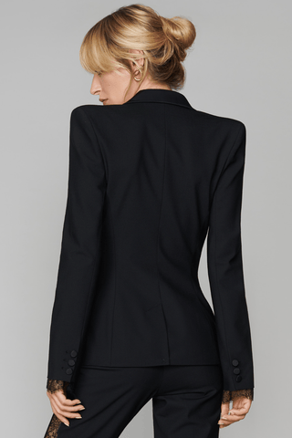 Maison Close Le Vestiaire Wool Tuxedo Jacket Black