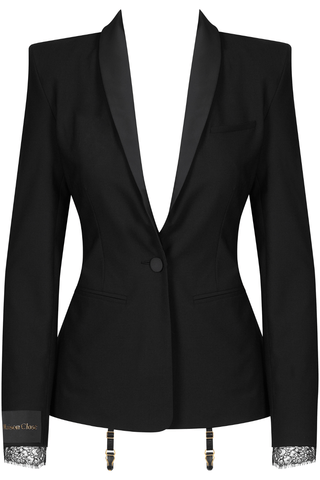 Maison Close Le Vestiaire Wool Tuxedo Jacket Black