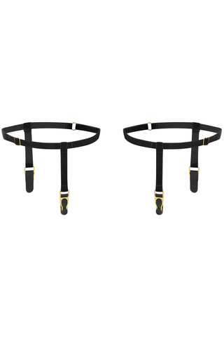 Maison Close Les Fétiches Black Velvet Leg Garters