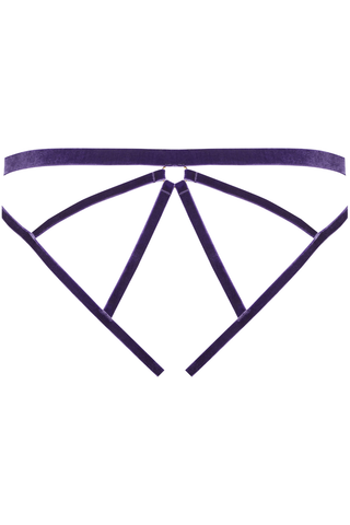 Maison Close Les Fetiches Velvet Purple Open Brief