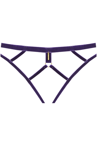 Maison Close Les Fetiches Velvet Purple Open Brief