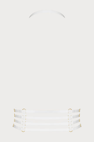 Maison Close Parure Signature White Harness - Naughty Knickers