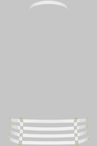 Maison Close Les Fétiches White Harness - Naughty Knickers