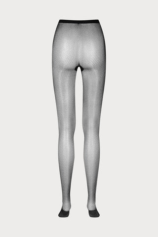 Maison Close Lurex Fishnet Tights Black 25 Denier