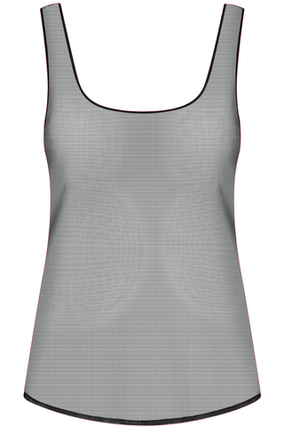 Maison Close Madame Rêve Sheer Black Mesh Tank Top