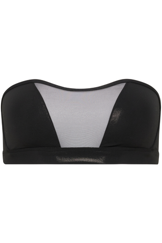 Maison Close Minuit Black Strapless Bandeau Bikini Top - Black Bikini Bra