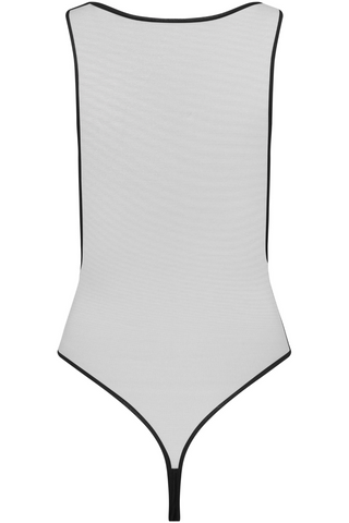 Maison Close Minuit Black Sheer Back Thong Swimsuit - Sexy One Piece