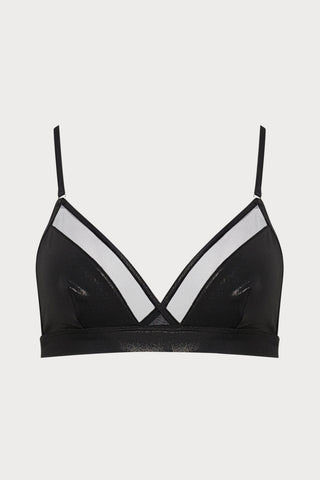 Minuit Triangle Bikini Top in Black