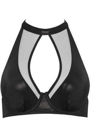 Maison Close Minuit Black Underwired Bikini Top - Black Bikini Bra