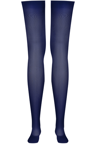 Navy Cut & Curled Stockings 40 Denier