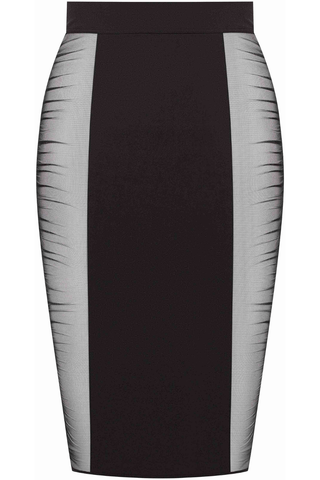 Maison Close Nuit Fauve Pencil Skirt Black