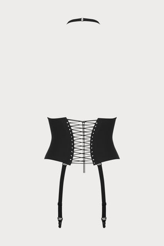Maison Close Nuit Infinie Waist Cincher - back detail lacing
