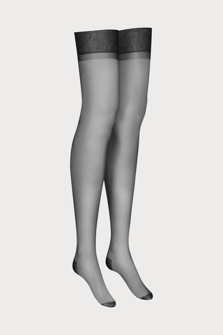 Maison Close Black Nylon Stockings 15 Denier