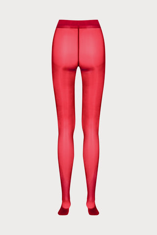 Maison Close Obsession Red Tights 40 Denier