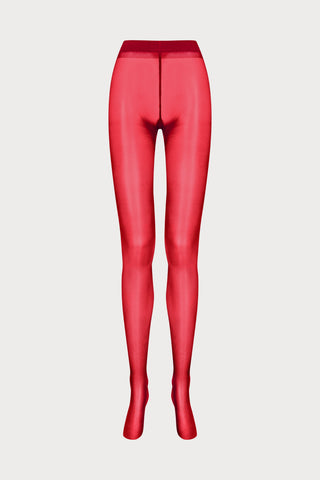 Maison Close Obsession Red Tights 40 Denier