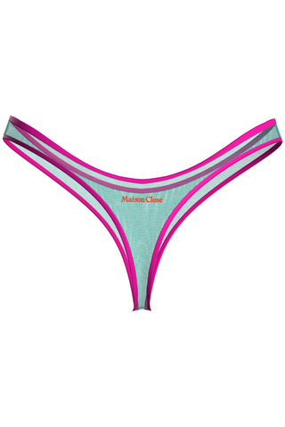 Panorama Turquoise High Hips Thong